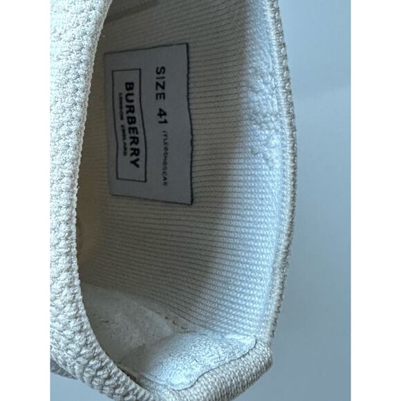 Burberry Men\'s Vanilla Beige High-top Sneakers 8 US (41 Eu) 8052334 IT NIB $850 main image 5